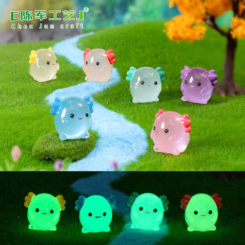 Phụ Kiện Tiểu Cảnh Tiểu cảnh rồng sáu sừng phát sáng trang trí bàn DIY (ZC-979)