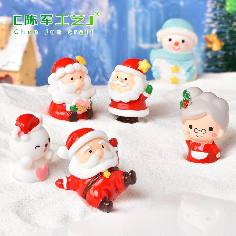 Phụ Kiện Tiểu Cảnh Tiểu cảnh Noel, ông già Noel, người tuyết cho quả cầu (ZC-79)