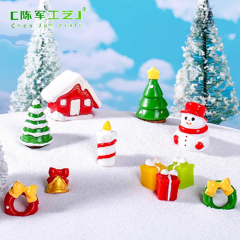 Phụ Kiện Tiểu Cảnh Tiểu cảnh Noel, ông già Noel và người tuyết, trang trí mini (ZC-227)