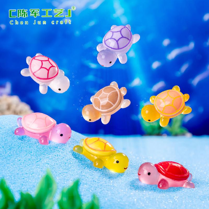 Phụ Kiện Tiểu Cảnh Tiểu cảnh rùa phát sáng, phụ kiện trang trí bể cá mini DIY (ZC-552)