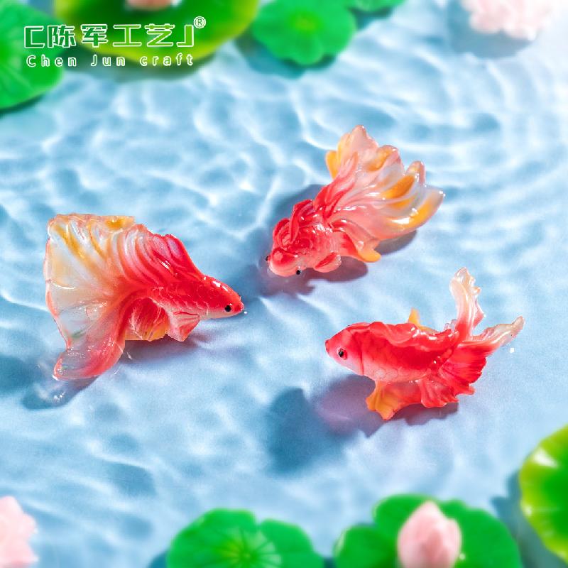 Phụ Kiện Tiểu Cảnh Tiểu cảnh cá vàng, cá Koi bể cá DIY, phụ kiện bàn tiểu cảnh lọ sinh thái mini (ZC-337)