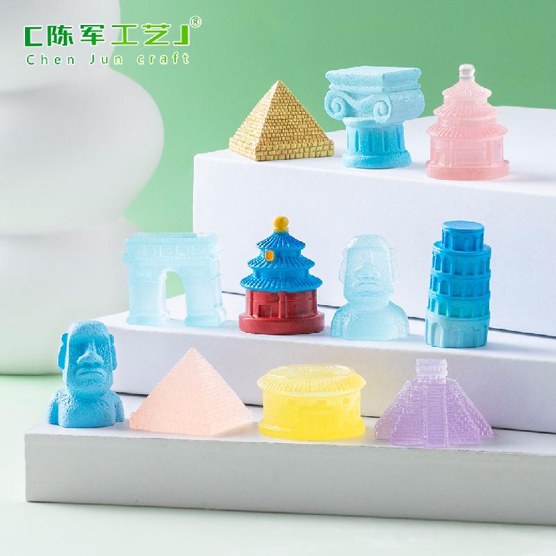 Phụ Kiện Tiểu Cảnh Tiểu cảnh kiến trúc nổi tiếng, tháp nghiêng và Thiên An Môn (ZC-354)