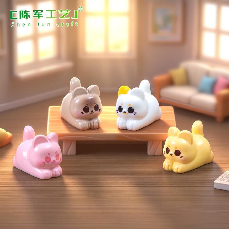 Phụ Kiện Tiểu Cảnh Tiểu cảnh mèo dễ thương DIY, phụ kiện tiểu cảnh mini xe bàn nhỏ gọn, đáng yêu (ZC-878)