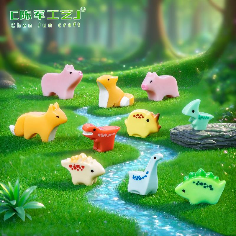 Phụ Kiện Tiểu Cảnh Tiểu cảnh thú gỗ DIY, phụ kiện tiểu cảnh mini resin đáng yêu, cute và nhỏ gọn (ZC-874)