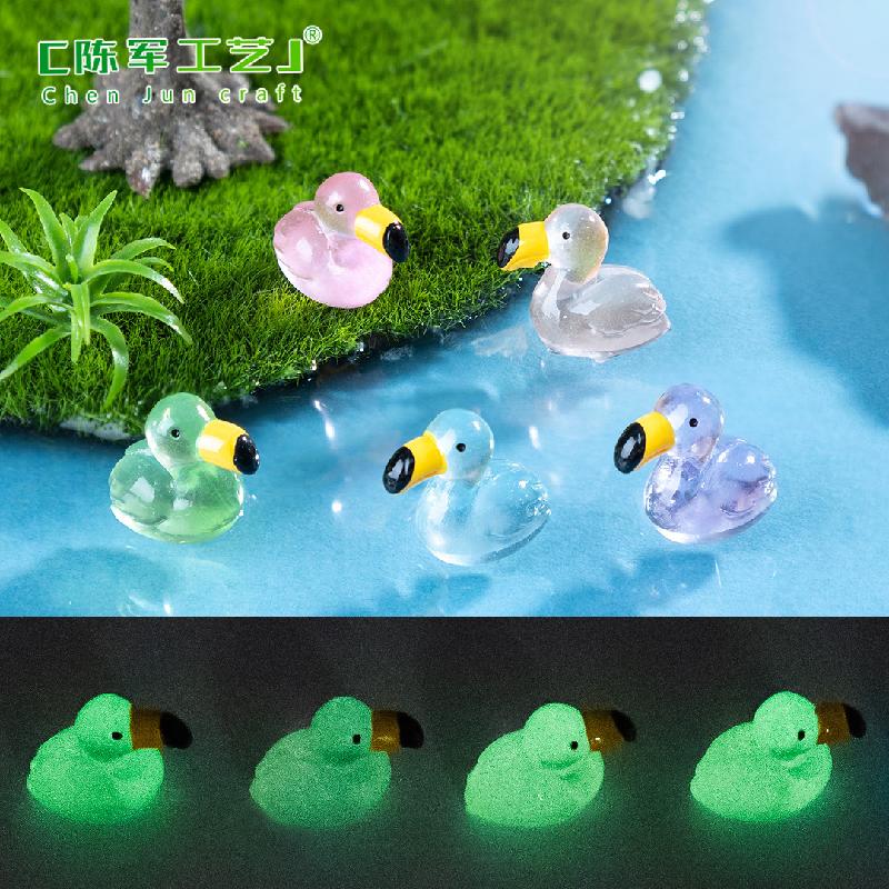 Phụ Kiện Tiểu Cảnh Tiểu cảnh hồng hạc phát sáng mini trang trí chậu cây DIY (ZC-1134)