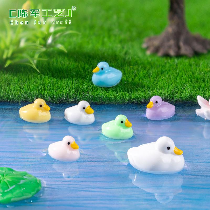 Phụ Kiện Tiểu Cảnh Tiểu cảnh vịt con DIY, phụ kiện tiểu cảnh mini resin đáng yêu, cute và thu nhỏ (ZC-885)