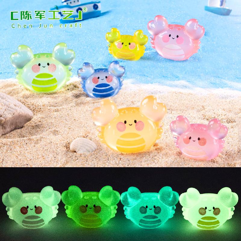 Phụ Kiện Tiểu Cảnh Tiểu cảnh cua phát sáng mini trang trí bể cá DIY (ZC-1233)