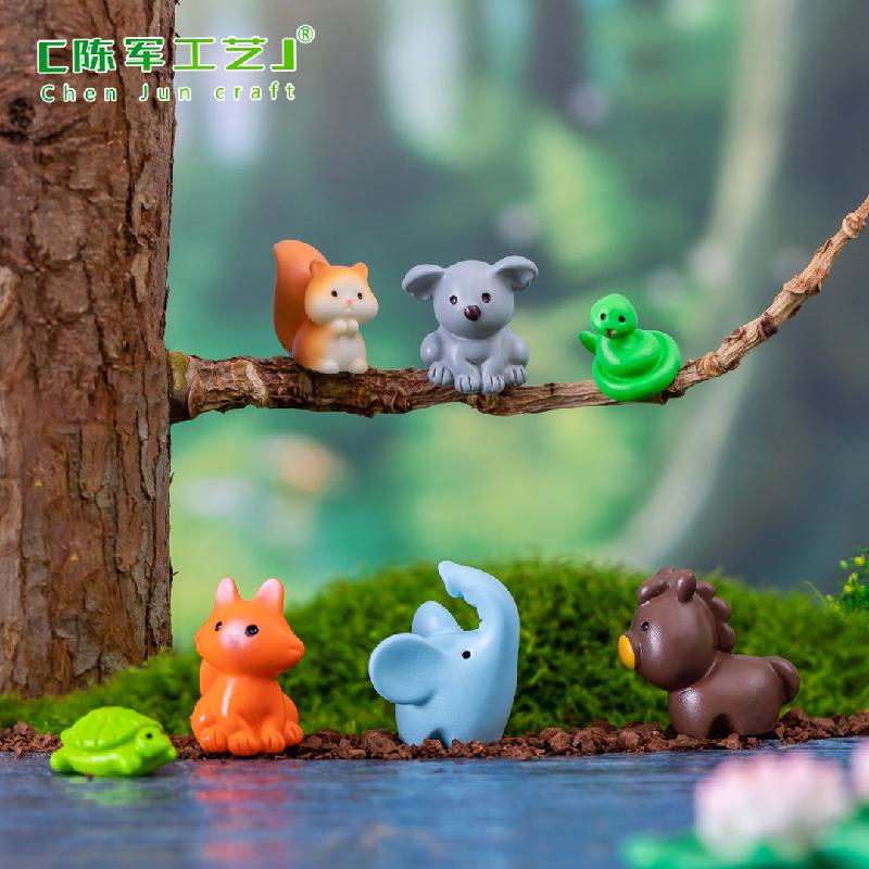 Phụ Kiện Tiểu Cảnh Tiểu cảnh ếch và vịt vàng nhỏ, trang trí đáng yêu mini (ZC-24)