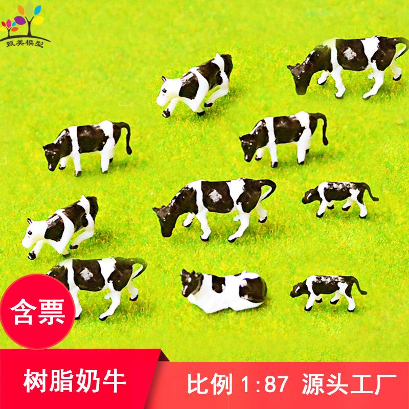 Phụ Kiện Mô Hình Mô Hình Bò Sữa Mini Tỷ Lệ 1:87 (MH-276)