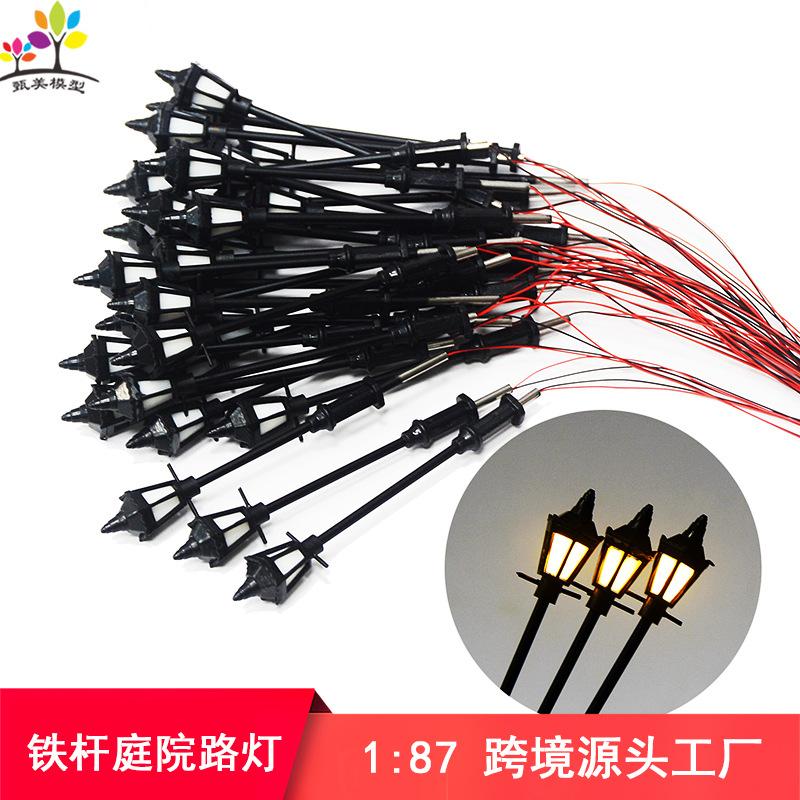Phụ Kiện Mô Hình Đèn Đường Mini Có Đèn LED 3V Ánh Sáng Vàng (MH-84)