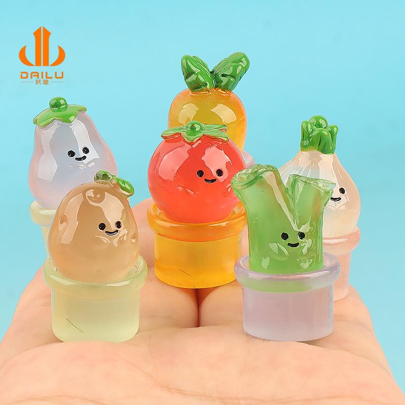 Charm LaBuBu Charm chậu rau phát sáng DIY tiểu cảnh (FF-155)