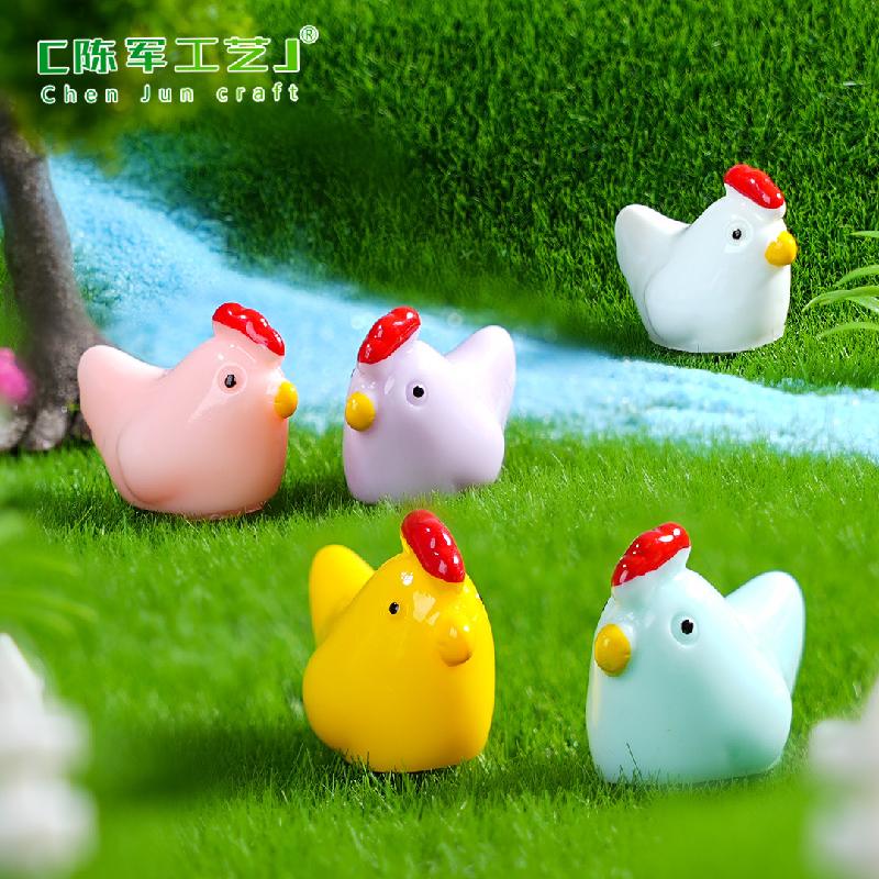 Phụ Kiện Tiểu Cảnh Tiểu cảnh gà mẹ DIY, phụ kiện tiểu cảnh mini bàn thu nhỏ resin cute (ZC-1019)