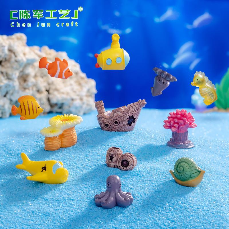 Phụ Kiện Tiểu Cảnh Tiểu cảnh san hô và ốc biển, trang trí bể cá DIY mini (ZC-194)