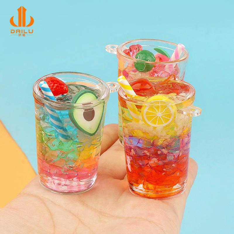 Charm LaBuBu Charm ly trái cây phát sáng DIY trang trí túi xách (FF-357)