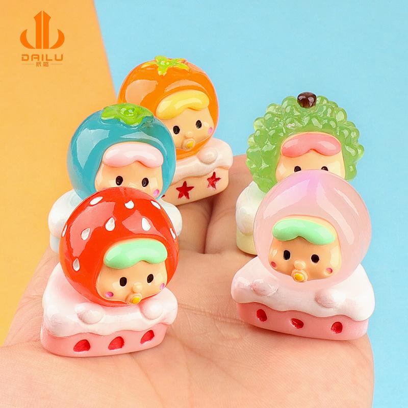 Charm LaBuBu Charm bánh hoa quả phát sáng DIY trang trí (FF-445)