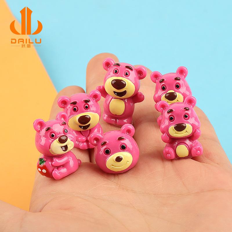 Charm LaBuBu Charm gấu dâu DIY trang trí vỏ điện thoại (FF-492)