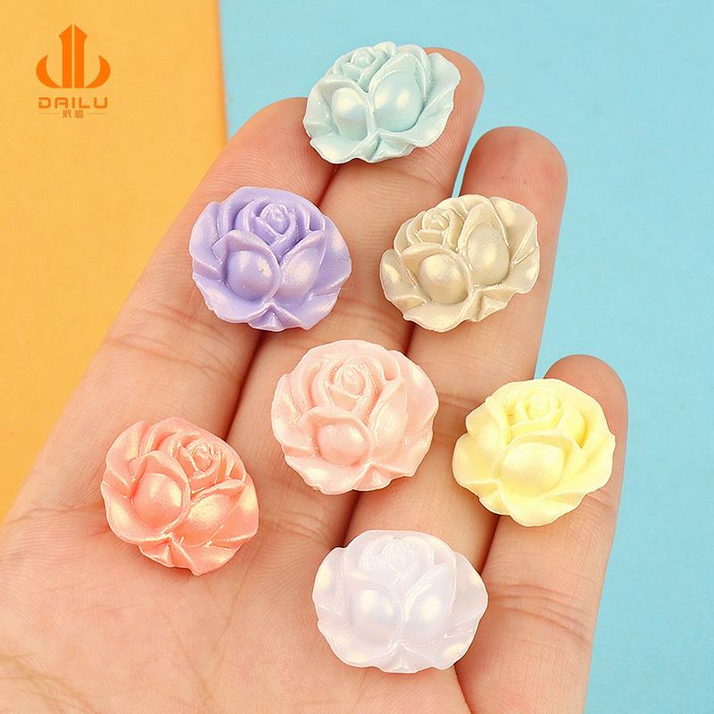 Charm LaBuBu 树脂直孔玫瑰花苞山花花朵 手工diy耳饰发饰品手机壳配件材料批发