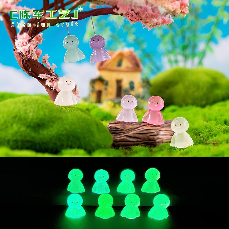 Phụ Kiện Tiểu Cảnh Tiểu cảnh búp bê cầu vồng phát sáng, trang trí cây cảnh mini (ZC-515)