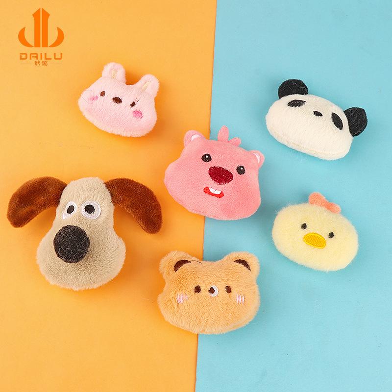 Charm LaBuBu 可爱手工毛绒发夹配件 diy奶油胶手机壳发夹树脂配件头绳材料