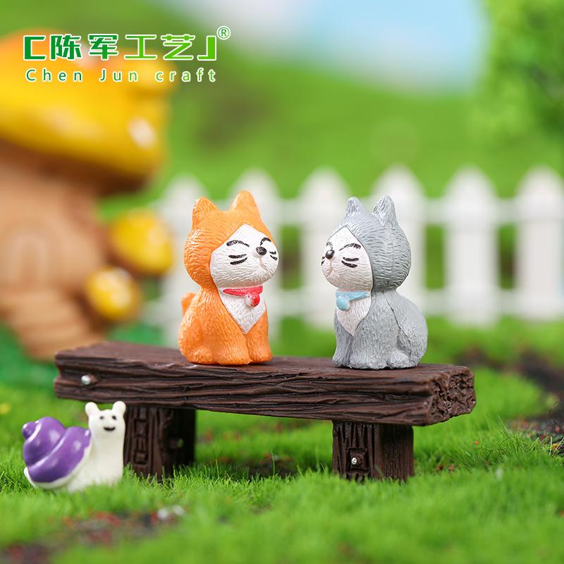 Phụ Kiện Tiểu Cảnh Tiểu cảnh mèo dễ thương mini trang trí chậu cây DIY (ZC-1282)