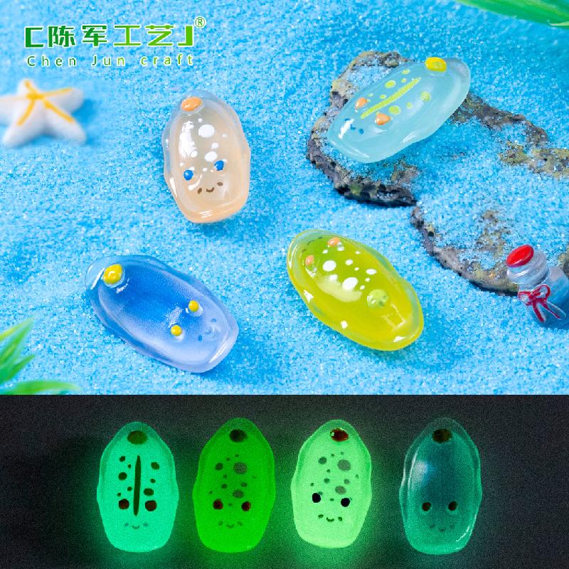 Phụ Kiện Tiểu Cảnh Tiểu cảnh thỏ biển phát sáng DIY, phụ kiện tiểu cảnh mini resin treo bàn garden cute (ZC-1425)