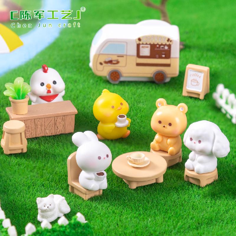 Phụ Kiện Tiểu Cảnh Tiểu cảnh động vật dễ thương, rêu, DIY, phụ kiện bàn tiểu cảnh mini sáng tạo (ZC-182)