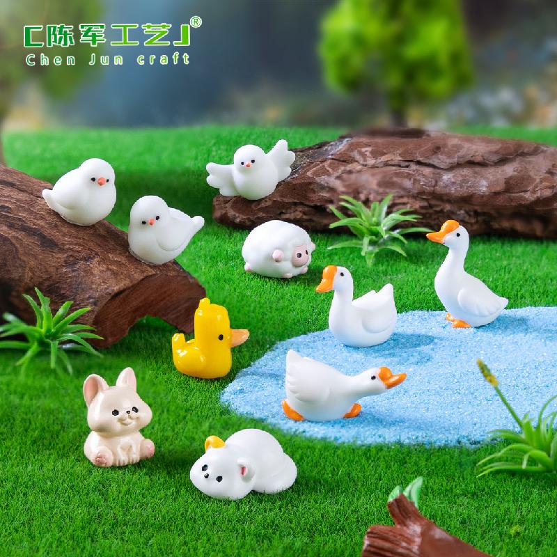Phụ Kiện Tiểu Cảnh Tiểu cảnh mèo, vịt vàng đáng yêu, búp bê DIY, phụ kiện treo bàn tiểu cảnh mini (ZC-336)