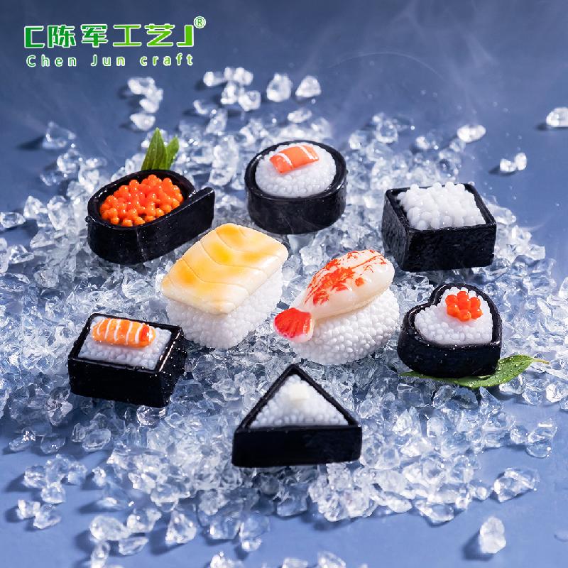 Phụ Kiện Tiểu Cảnh Tiểu cảnh sushi cá hồi, phụ kiện trang trí đồ ăn mini DIY (ZC-572)