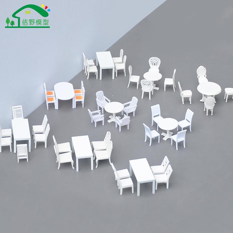 Phụ Kiện Mô Hình Bộ Bàn Ghế Nội Thất Mini Tỷ Lệ 1:30 (MH-148)