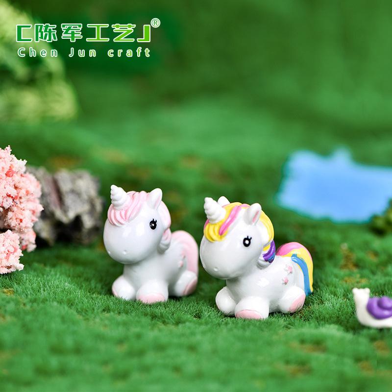 Phụ Kiện Tiểu Cảnh Tiểu cảnh kỳ lân màu sắc mini trang trí chậu cây DIY (ZC-871)