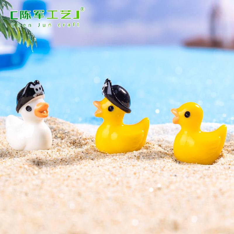 Phụ Kiện Tiểu Cảnh Tiểu cảnh vịt biển cướp biển, bãi biển DIY, phụ kiện bàn tiểu cảnh mini (ZC-696)
