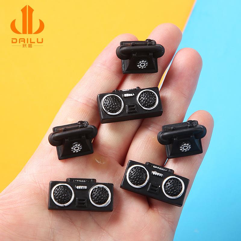 Charm LaBuBu Charm đài radio cổ DIY trang trí điện thoại (FF-212)