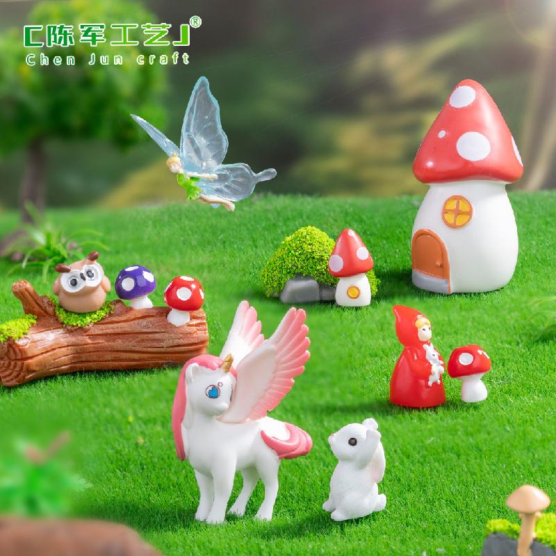 Phụ Kiện Tiểu Cảnh Tiểu cảnh kỳ lân, tinh linh, sân vườn DIY, phụ kiện bàn tiểu cảnh mini dễ thương (ZC-272)