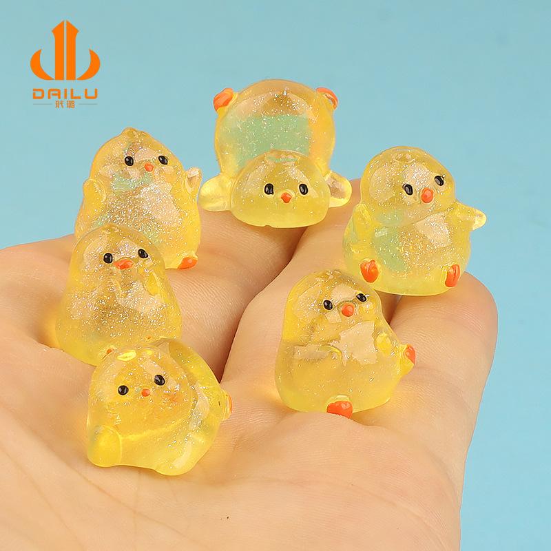 Charm LaBuBu Charm gà mini DIY tiểu cảnh xe hơi (FF-369)