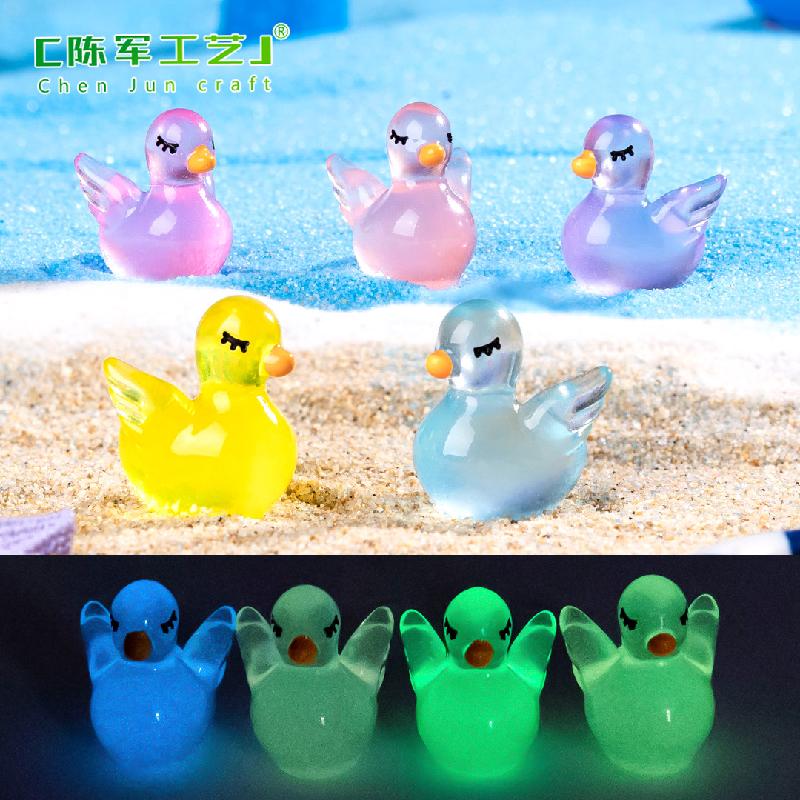 Phụ Kiện Tiểu Cảnh Tiểu cảnh thiên nga phát sáng blind bag DIY, phụ kiện tiểu cảnh mini resin treo bàn đáng yêu cute (ZC-1492)