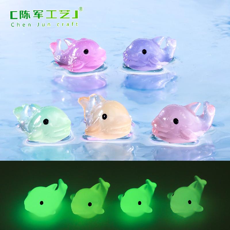 Phụ Kiện Tiểu Cảnh Tiểu cảnh cá heo phát sáng trang trí DIY cho bàn làm việc (ZC-643)