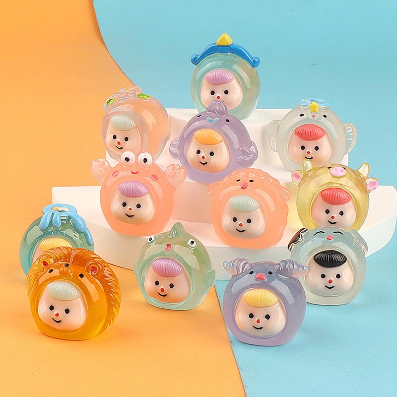 Charm LaBuBu Charm sò phát sáng DIY trang trí điện thoại (FF-35)