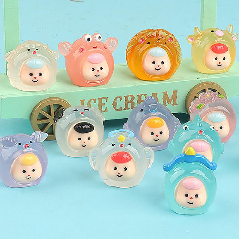 Charm LaBuBu Charm 12 cung hoàng đạo phát sáng DIY trang trí (FF-453)