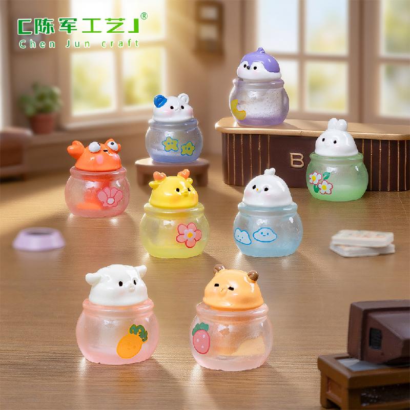 Phụ Kiện Tiểu Cảnh Tiểu cảnh thỏ nhỏ kem DIY, phụ kiện tiểu cảnh mini bàn garden food resin micro cute (ZC-1393)