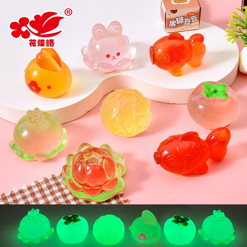 Phụ Kiện Nhỏ Xinh Thỏ đèn lồng Trung Thu phát sáng, resin DIY, nam châm tủ lạnh (NX-609)
