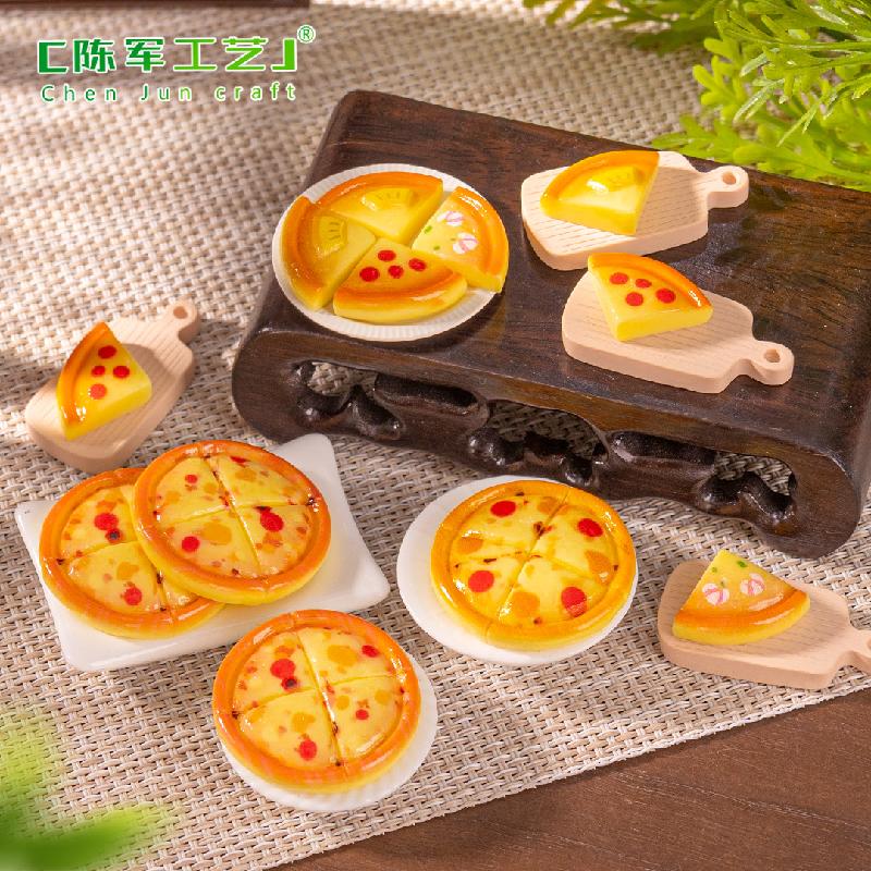 Phụ Kiện Tiểu Cảnh Tiểu cảnh pizza giả ăn được, cream gel kẹp tóc DIY, phụ kiện tiểu cảnh mini (ZC-608)