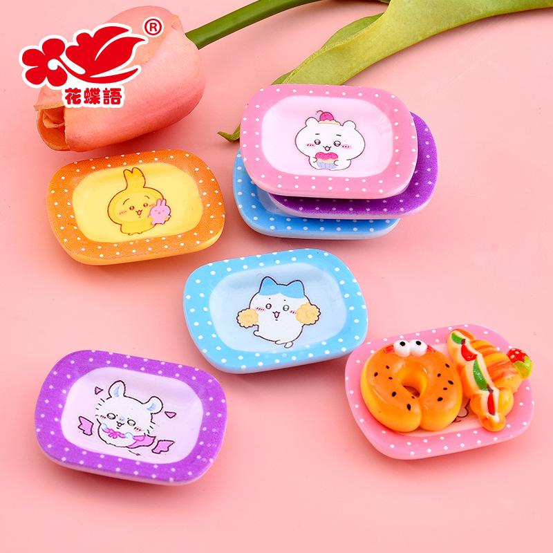 Phụ Kiện Nhỏ Xinh Đĩa vuông động vật resin, đĩa food mini, phụ kiện DIY (NX-620)