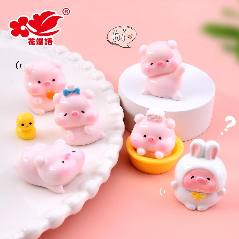 Phụ Kiện Nhỏ Xinh Heo nơ mini (NX-347)