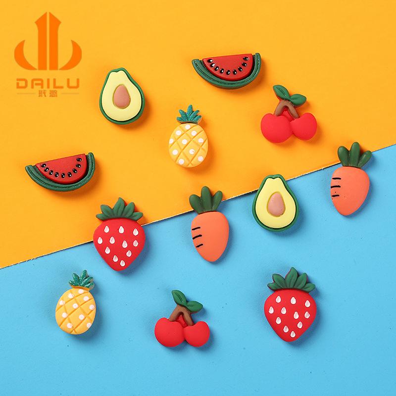 Charm LaBuBu 卡通水果树脂配件仿真草莓西瓜菠萝 diy奶油胶手机壳贴片发饰材料