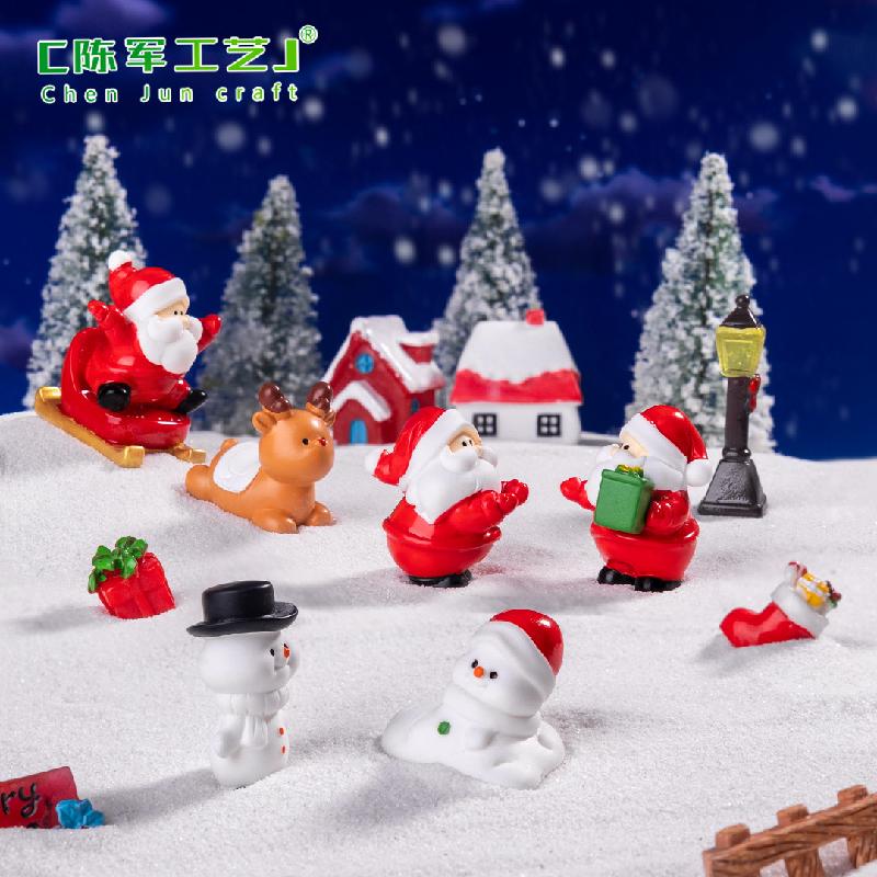 Phụ Kiện Tiểu Cảnh Tiểu cảnh ông già Noel, tuần lộc mini, trang trí lễ hội (ZC-55)