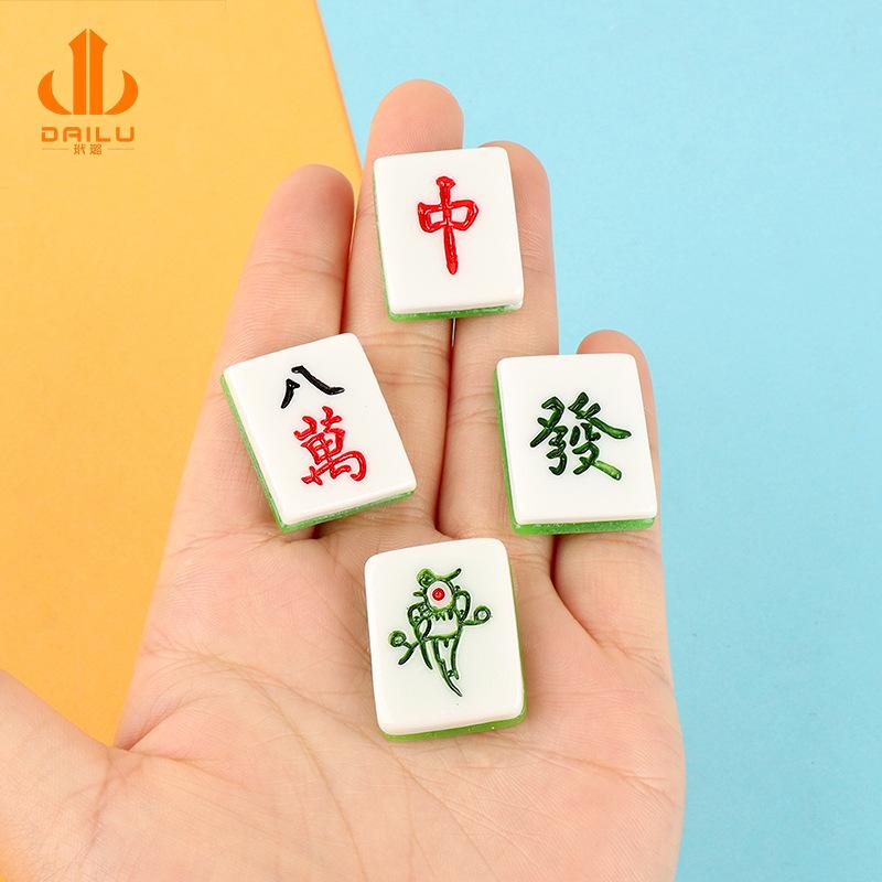Charm LaBuBu Charm mạt chược mini DIY vỏ điện thoại (FF-154)