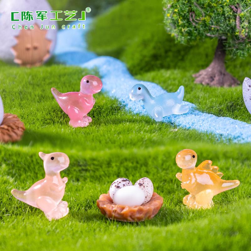 Phụ Kiện Tiểu Cảnh Tiểu cảnh khủng long phát sáng mini trang trí chậu cây (ZC-977)