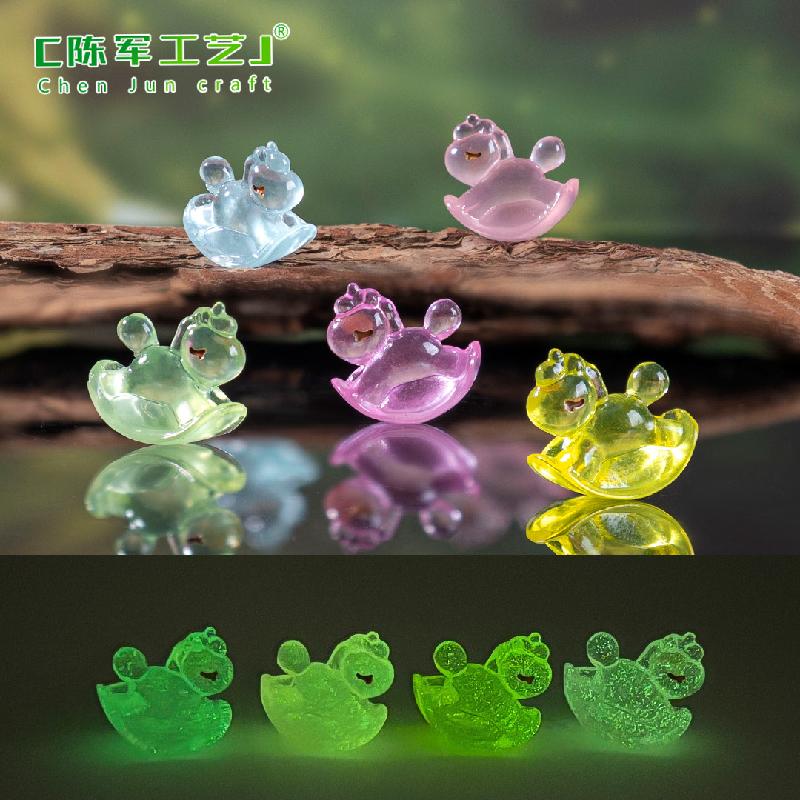Phụ Kiện Tiểu Cảnh Tiểu cảnh ngựa gỗ cầu vồng phát sáng DIY, phụ kiện tiểu cảnh mini resin cute (ZC-1092)
