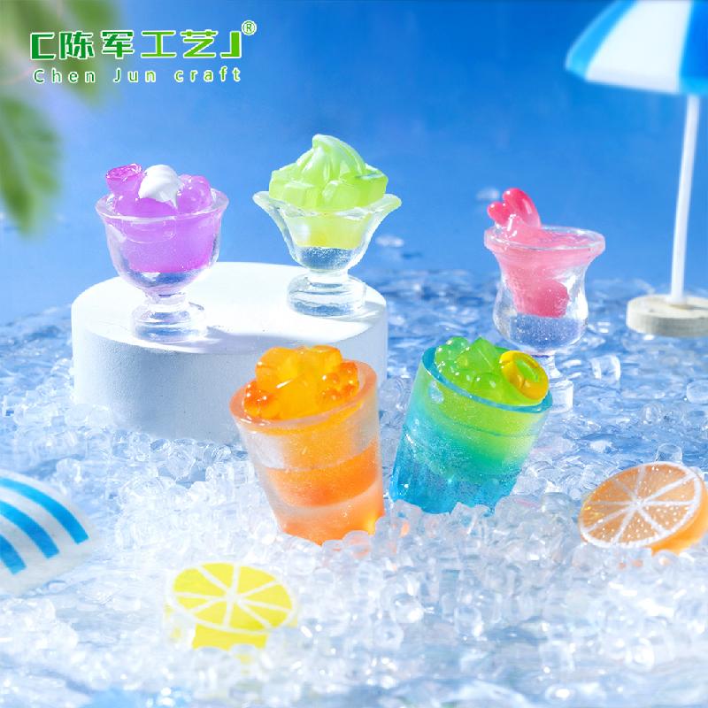 Phụ Kiện Tiểu Cảnh Tiểu cảnh cốc đá mùa hè DIY, phụ kiện tiểu cảnh mini biển Địa Trung Hải cute (ZC-903)