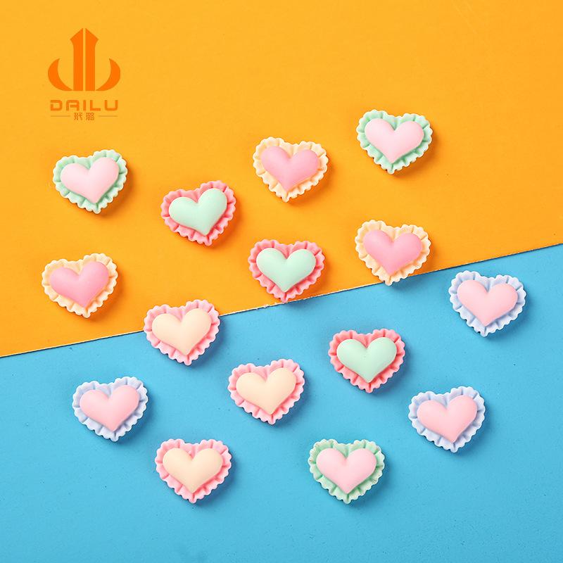 Charm LaBuBu Charm viền tim DIY trang trí vỏ điện thoại (FF-307)